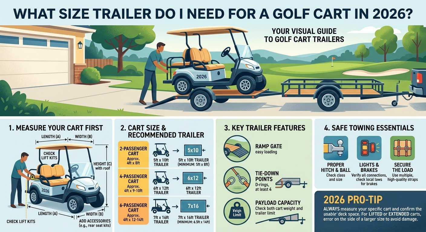 What Size Trailer Do I Need for a Golf Cart in 2026?